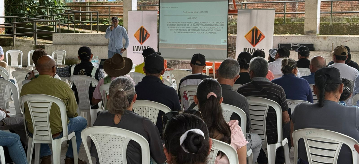 Invías realizó la socialización de las obras de mantenimiento en la Transversal del Cusiana