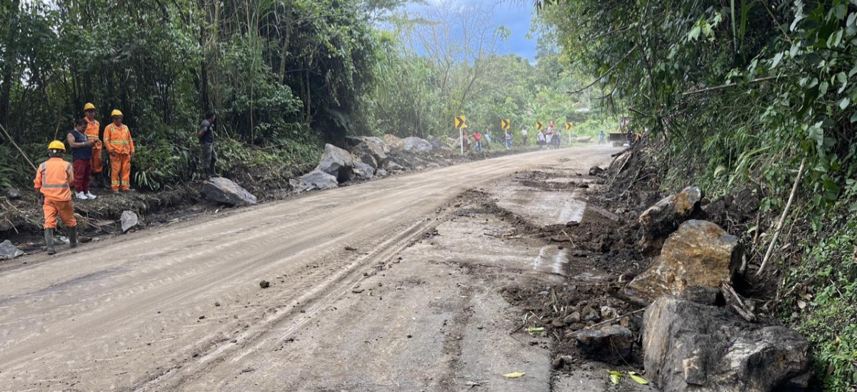Invías reestablece el tránsito por el km 38, corredor Puente Nacional – San Gil, entre Boyacá y Santander