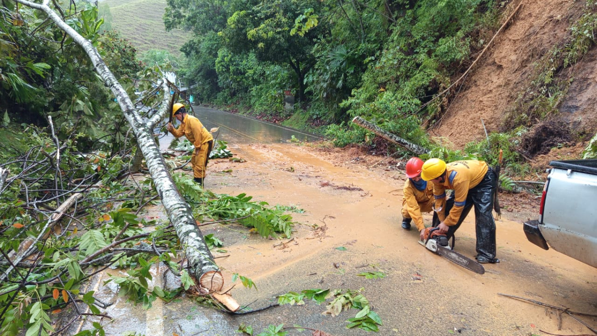 Invías atiende emergencia en autopista Medellín-Bogotá, afectada por deslizamientos e inundaciones