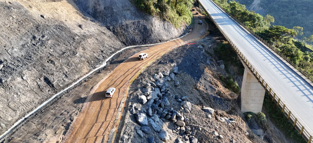 Invías habilitó paso alterno para vehículos en km 81, sector Chorro Blanco, del corredor Sogamoso - Aguazul