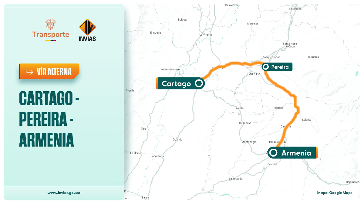 Invías atiende emergencia en la vía Cartago- Alcalá km 4, sector Piedras de Moler