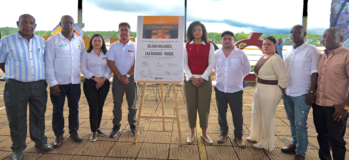Gobierno nacional, realizó la entrega parcial de 8 kms del proyecto Ánimas – Nuquí, en el departamento del Chocó