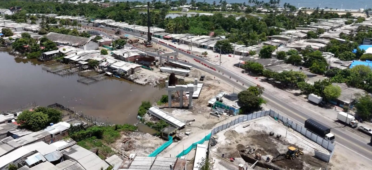 Inicia el pilotaje de la última sección del viaducto de la Variante Ciénaga