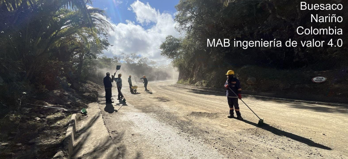 En la vía Pasto – Buesaco- Higuerones, Invías continúa obras de instalación de carpeta asfáltica
