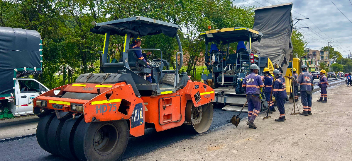 Invías avanza con los trabajos de mantenimiento vial en Barbosa, Santander