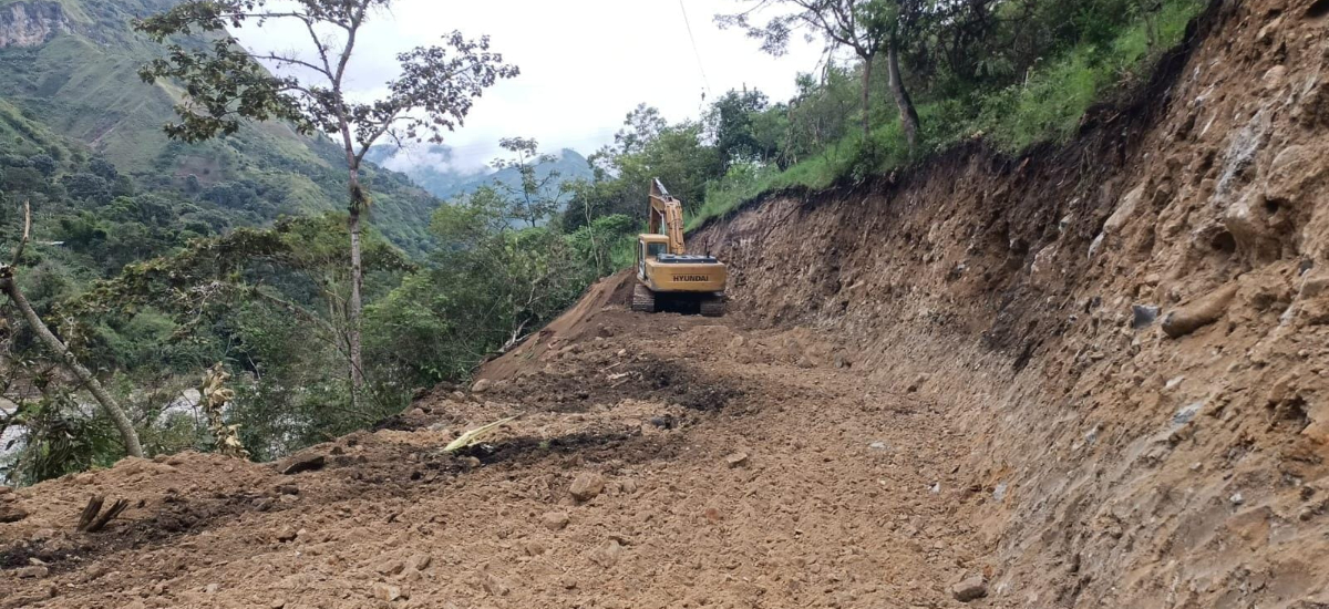 En la vía Popayán - Totoró – Inzá - Páez, Cauca se mantienen actividades de levantamiento topográfico