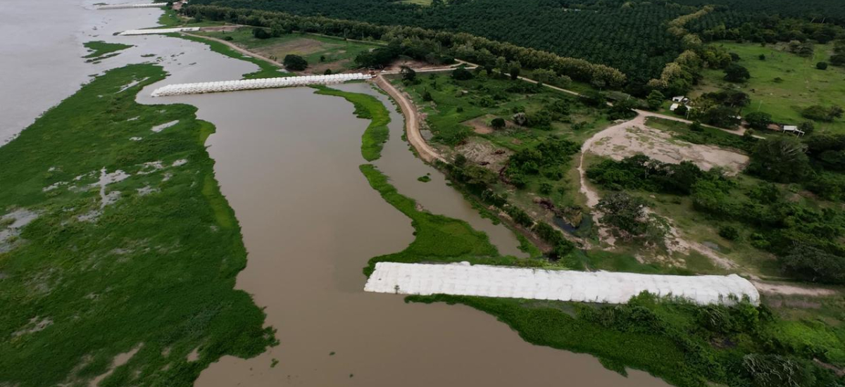 Obras de protección de orilla en Salamina, Magdalena, presentan un 85% en ejecución