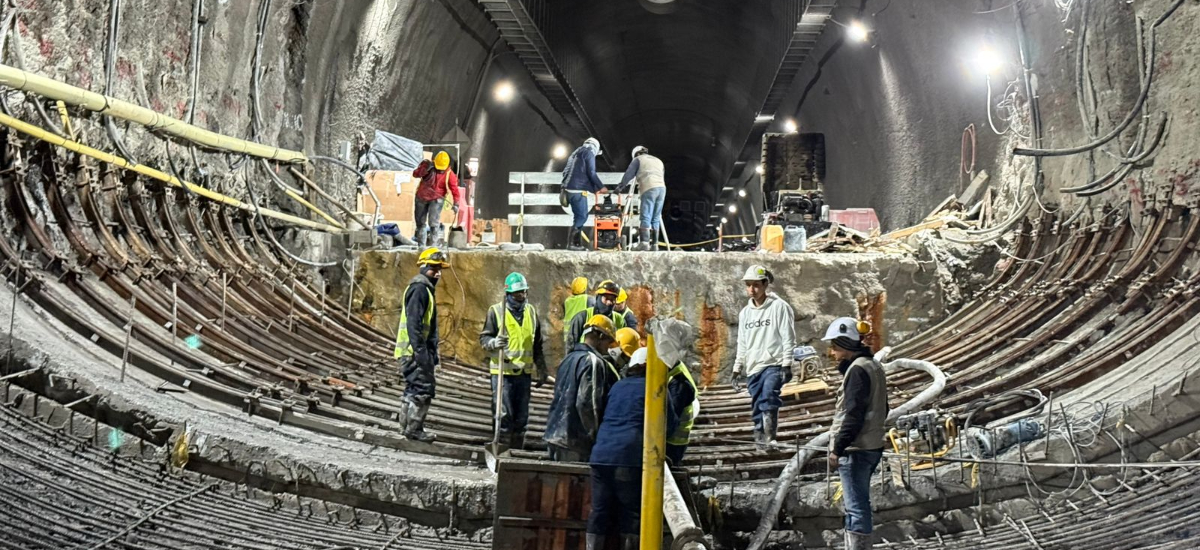 Invías avanza en obras de reforzamiento del Túnel Daza, en Nariño
