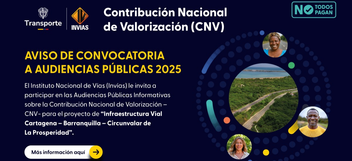 Invías avanza con la socialización de la Contribución Nacional de Valorización (CNV)