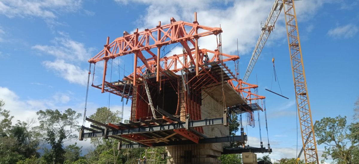 Obras del puente sobre el río Caquetá alcanzan el 30% de avance
