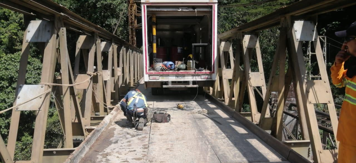 Invías interviene el puente sobre el río Cubugón en Toledo, Norte de Santander