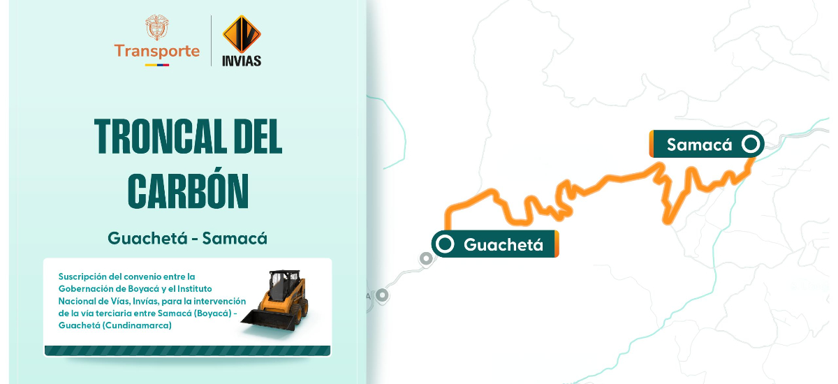 Invías otorga permiso de intervención en una vía terciaria a su cargo para la continuación de la construcción de la Troncal del Carbón
