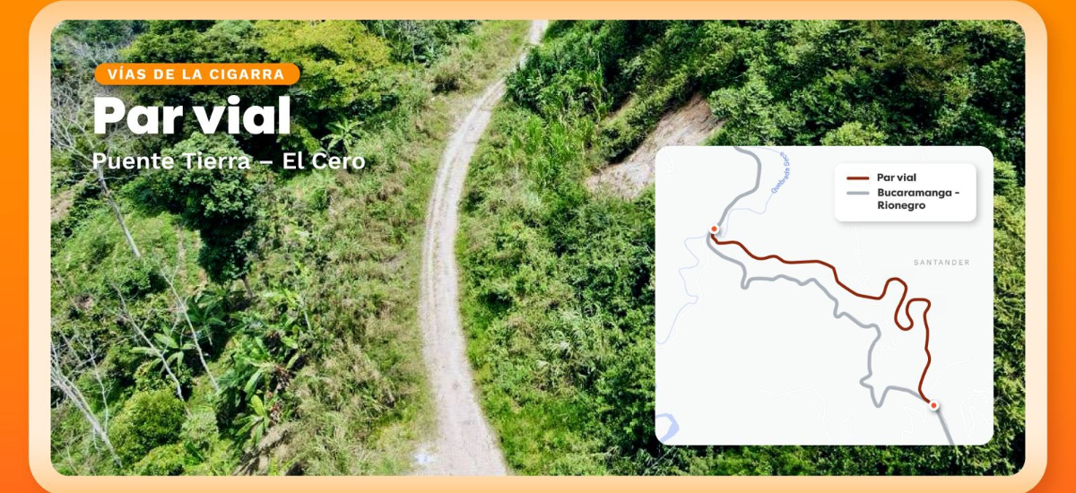 Vías de La Cigarra socializó con la comunidad de Rionegro, Santander, el proyecto del par vial Puente Tierra – El Cero que conectará a Bucaramanga con este municipio