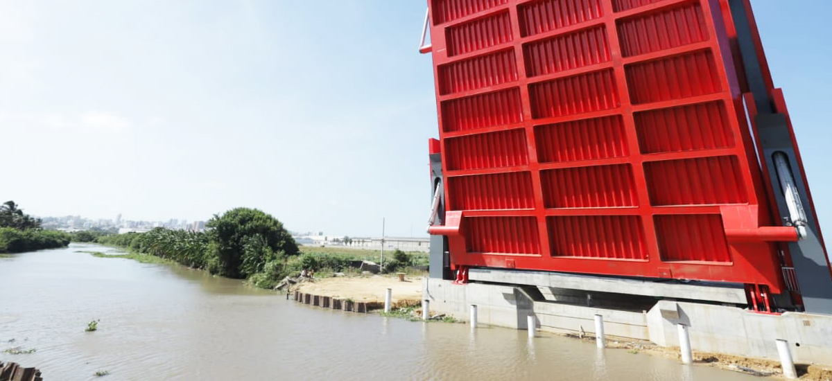 Fotografía panorámica de la obra de infraestructura del Gran Malecón.