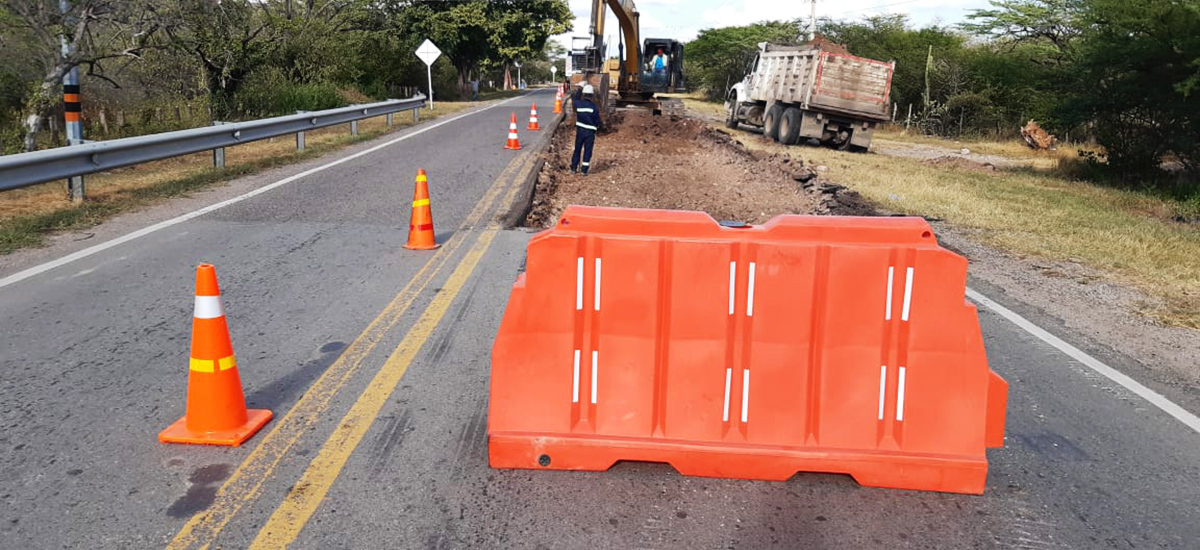 Fotografía del avance de las obras en La Guajira