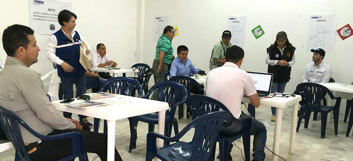 Fotografía de las reuniones realizadas en el marco de la implementación del Plan de Gestión del Riesgo.