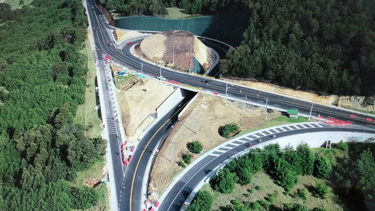 Fotografía panorámica del intercambiador Soacha.