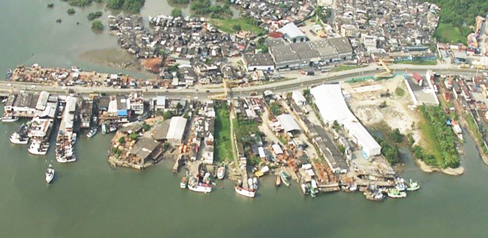 Fotografía Panorámica del Estero San Antonio en Buenaventura