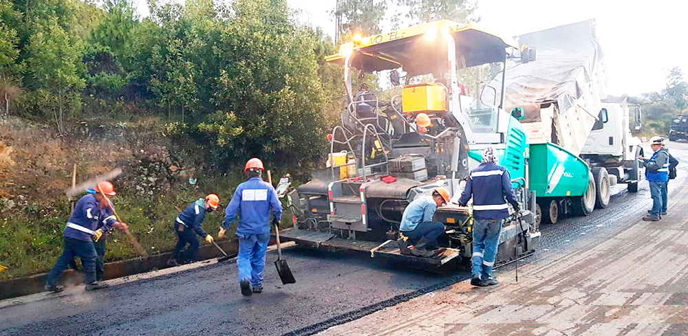 Fotografía de los trabajos adelantados en la Transversal de Cusiana.