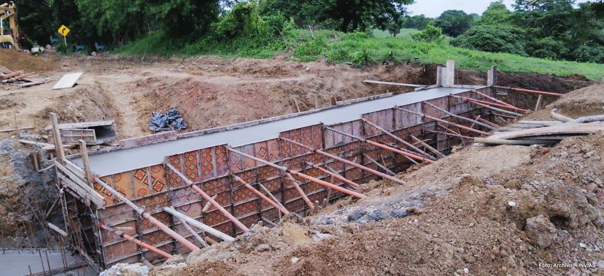 Fotografía del box culvert Santa Lucía.