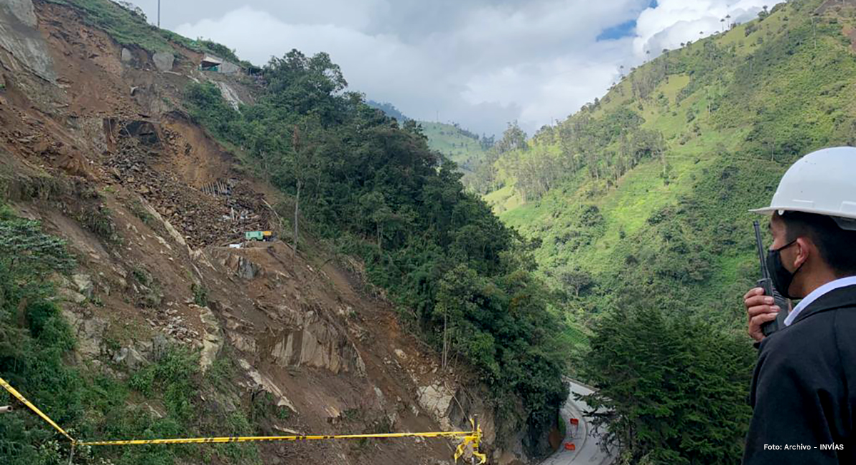 Fotografía de la emergencia en el corredor.