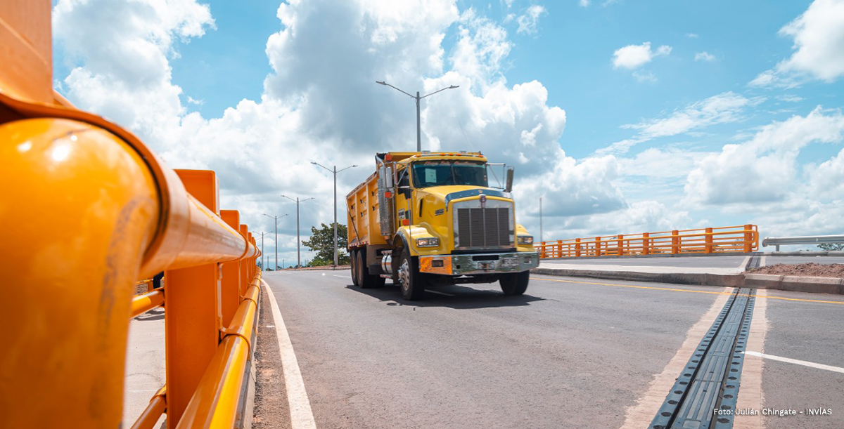 Fotografía de transitabilidad segura en las vías nacionales.