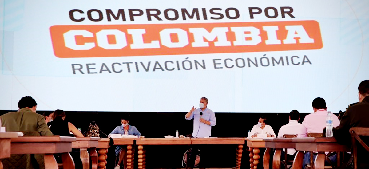 Fotografía del presidente de La República, Iván Duque Márquez durante su intervención.