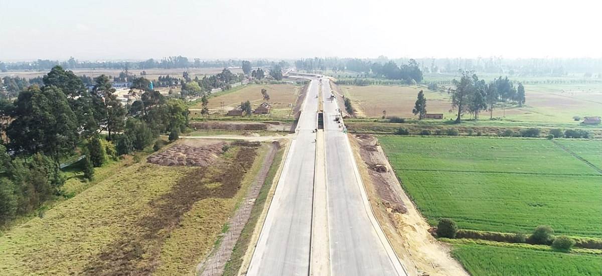 Fotografía del corredor vial Anapoima - Mosquera.