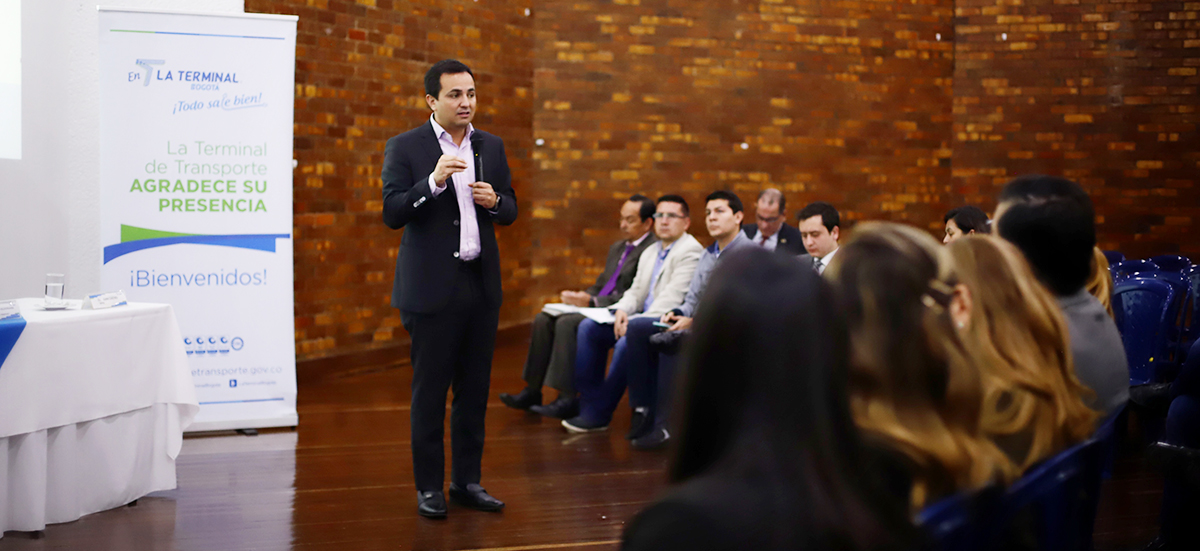 Intervención del Director General durante la reunión con entidades y empresas de transporte de pasajeros