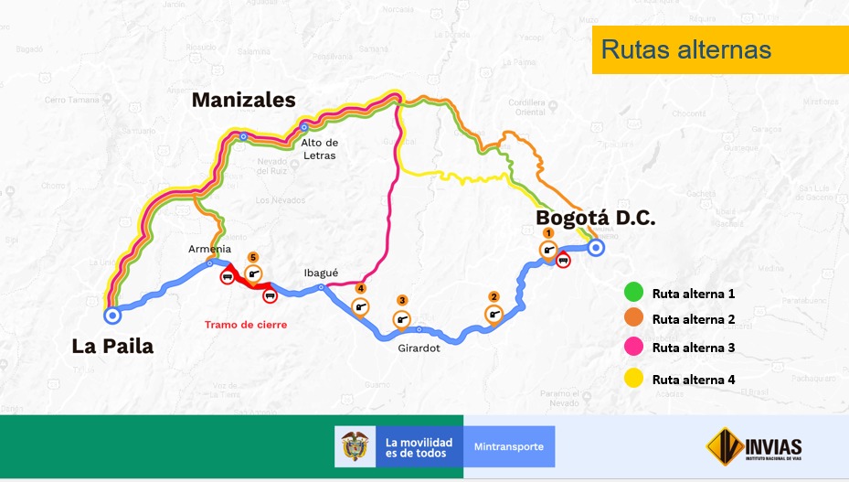 250120 cierre via principal rutas alternas