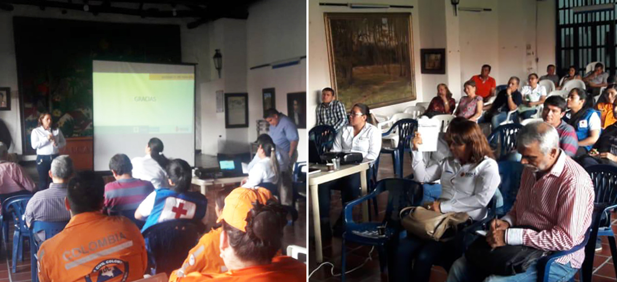 Fotografías de la socialización con comunidades beneficiadas con la Variante de San Gil, Santander