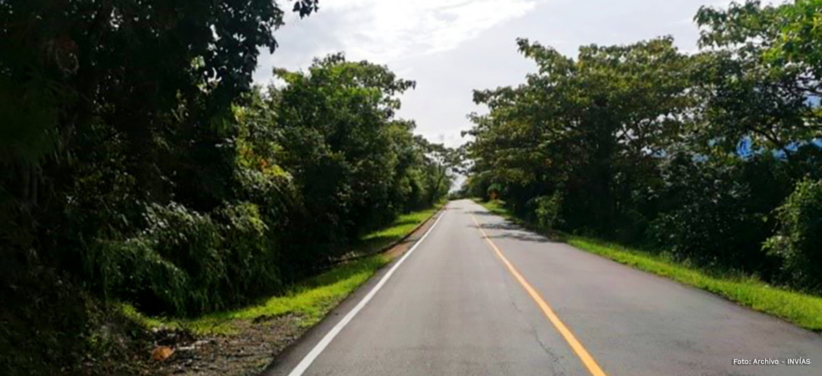 Fotografía de vía Chaparral – Ortega - El Guamo en el departamento del Tolima.