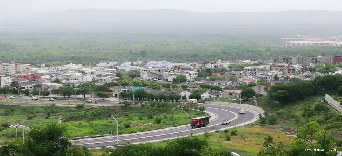 Fotografía de la conexión al puerto de Barranquilla (carrera 38).