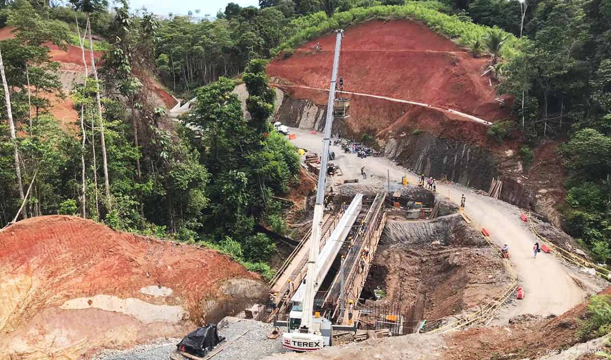 Fotografía reactivación de la obra La Espriella – Río Mataje.