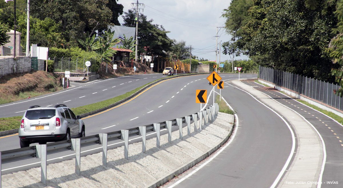 Fotografía vías de Colombia.