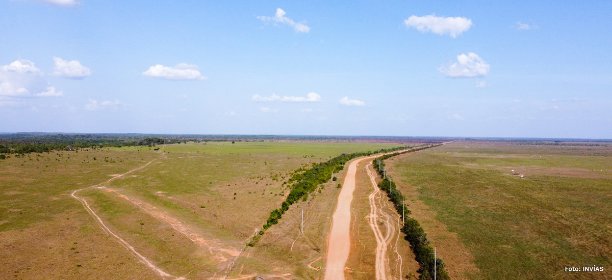 Fotografía de vía sin construir de la región que será beneficiada por el Compromiso por Colombia.