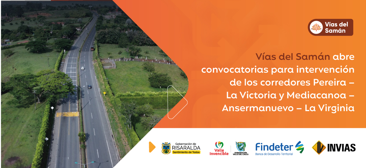 Ilustración que contiene información sobre el programa Vías del Samán.