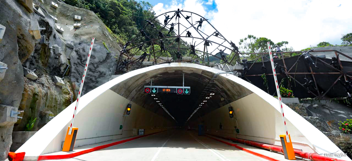 Fotografía del acceso al túnel Darío Echandía Olaya.
