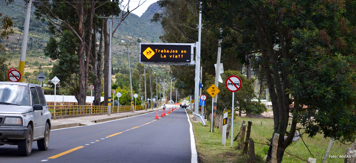 Fotografía de la implementación de tecnología de punta en las carreteras del país.