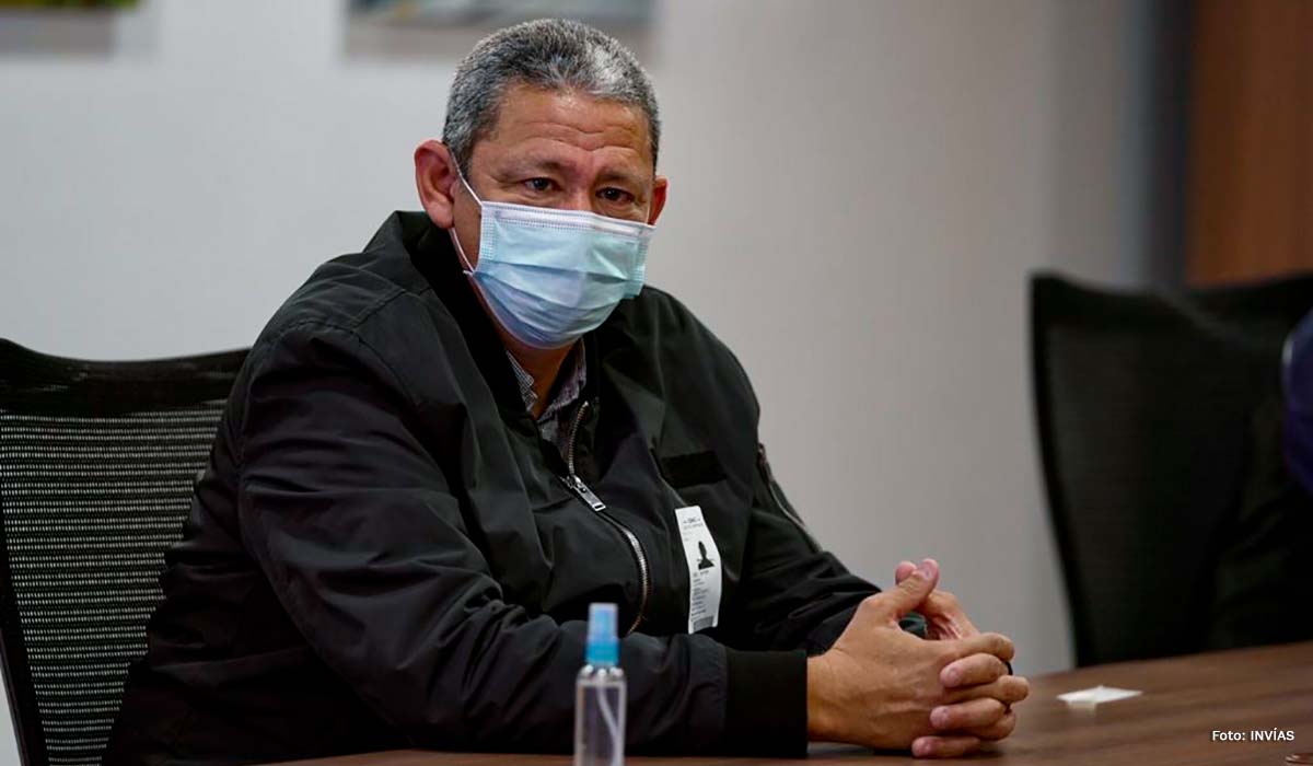 Fotografía de Luis Ramón Orozco, alcalde de Salamina durante la reunión.