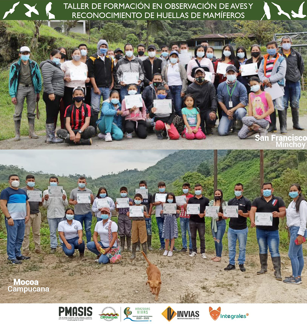 Fotografía de los graduandos del Taller.