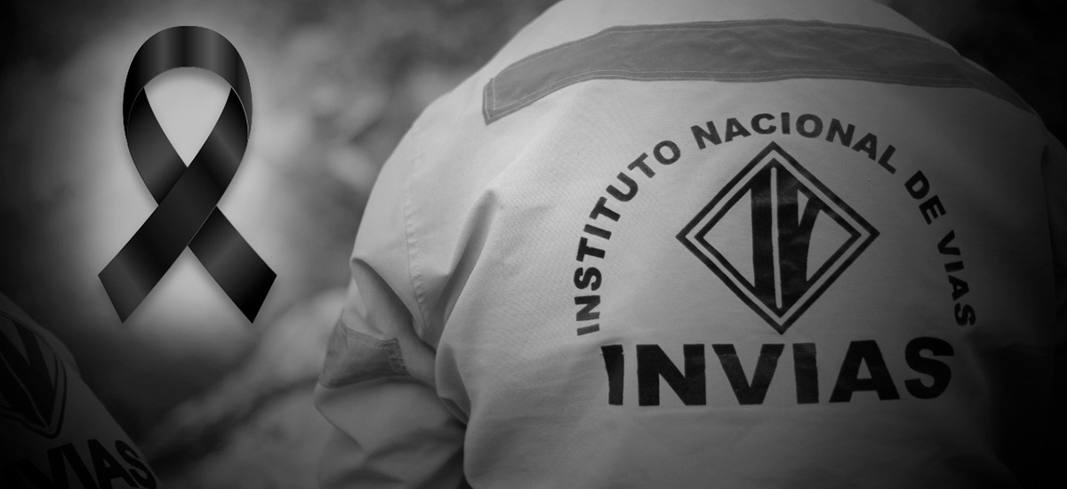 Ilustración alusiva al fallecimiento de trabajador del INVÍAS.