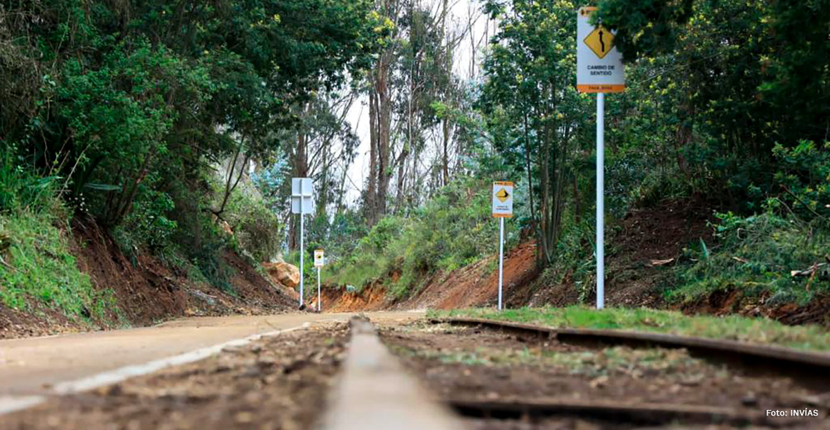 Fotografía de corredor férreo que hace parte del programa Vías Verdes.