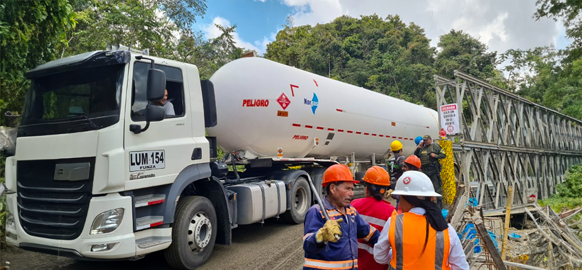 Fotografía del tránsito vehicular corredor vial Sogamoso - Aguazul.
