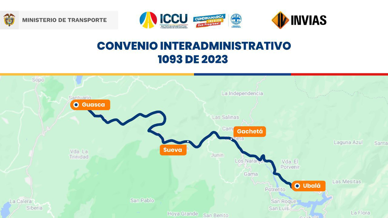 Ilustración del mapa del Convenio Interadministrativo 1093 del 2023.