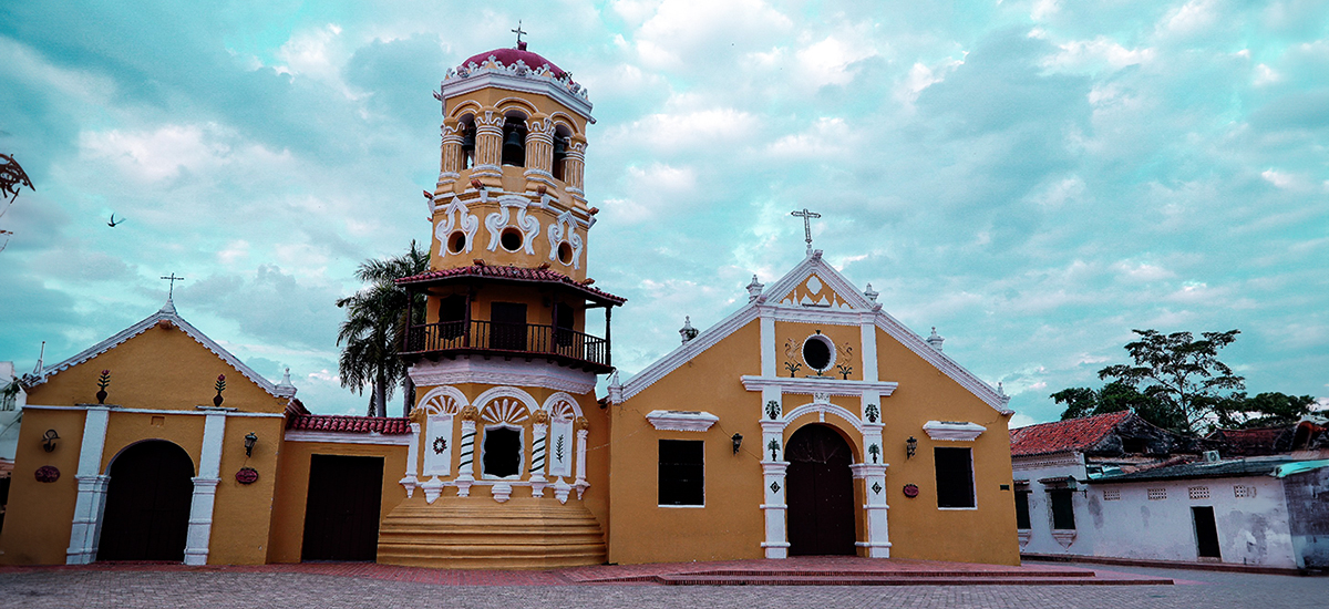 Fotografía de catedral en Mompox, Bolívar. 