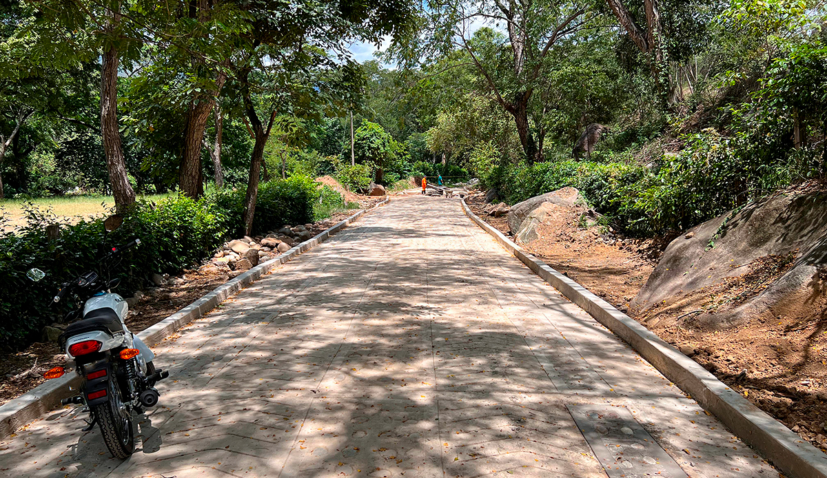 Fotografía de placahuella que hace parte de las obras en Norte de Santander.
