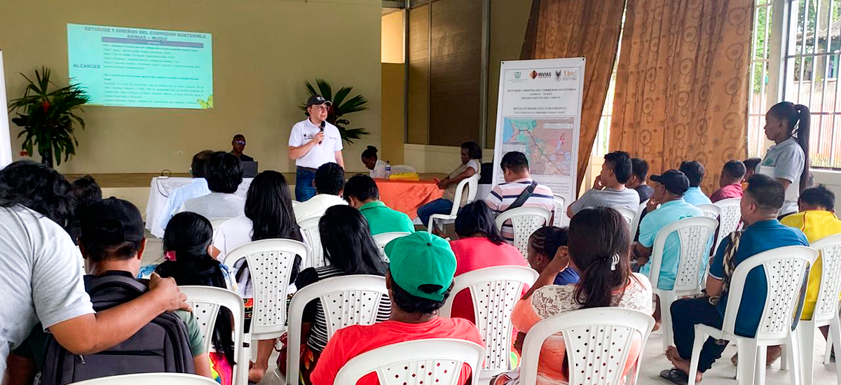 Fotografía de la reunión de socialización con la comunidad del comité cívico por la salvación y dignidad del Chocó.