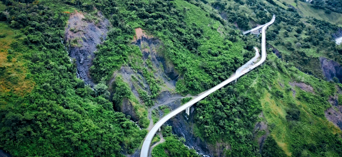 Fotografía aérea en la Transversal de Cusiana.