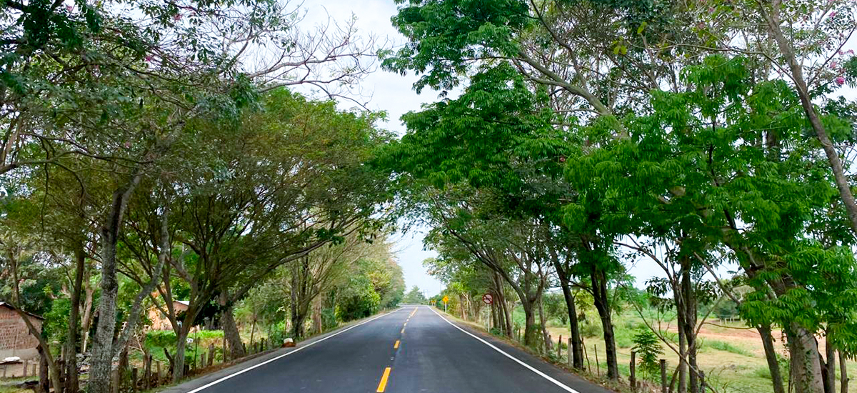 Fotografía de vía que hace parte de los avances de proyectos de infraestructura en Magdalena.